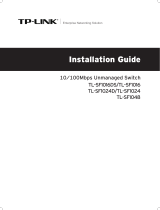 TP-LINK TL-SF1016DS User manual
