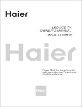 Haier LE40M600 User manual