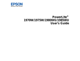 Epson PowerLite 1985WU User manual
