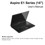 Acer Aspire E1-470 User manual