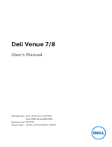Dell Venue 8 3840 Operating instructions
