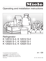 Miele K12012 S-2 Installation guide