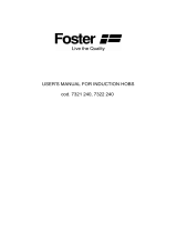 Foster 7321 240 User manual