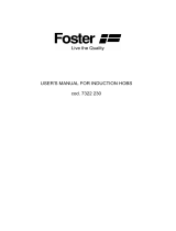 Foster 7321240 User manual