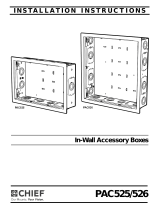 Chief PAC525FCW Installation guide