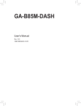 Gigabyte GA-B85M-DASH (rev. 1.1) User manual