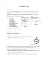 Axis Communications lens replacement User manual