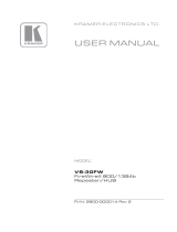 Kramer FireWire VS-30FW User manual