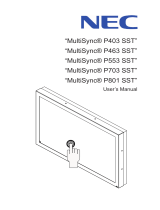 NEC P463 SST User manual