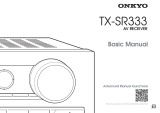 ONKYO TX-SR333 Owner's manual