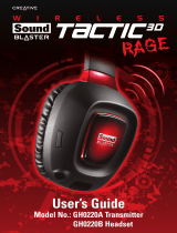 Creative Labs Sound Blaster Tactic3D Rage Wireless User manual