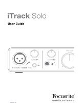 Focusrite ITRACK SOLO Owner's manual