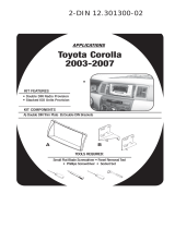 Pioneer Car Fascia kit for Toyoto Installation guide