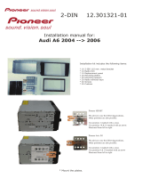 Pioneer Car Fascia Double DIN kit for Audi A6 Installation guide