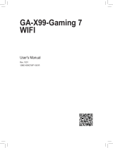 Gigabyte GA-X99-GAMING 7 WIFI User manual