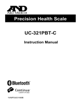A&D UC-321 PBT-C User manual