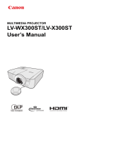 Canon LV-WX300ST User manual