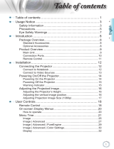 Optoma HD50 User manual