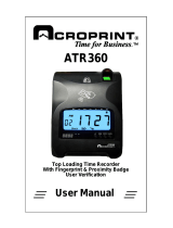 Acroprint ATR360 User manual