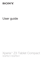 Sony SGP621 - Xperia Z3 Compact Owner's manual