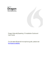 Dragon Systems Dragon NaturallySpeaking Professional Edition 13 Specification
