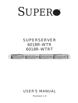 Supermicro 6018R-WTRT User manual