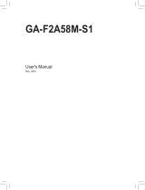 Gigabyte GA-F2A58M-S1 (rev. 3.x) User manual