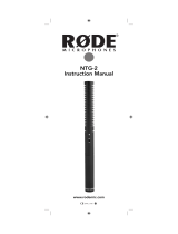 Rode NTG 2 Mikrofon User manual