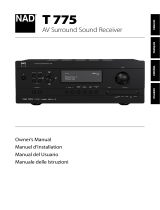 NAD T 775 Owner's manual