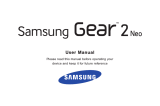 Samsung Gear 2 Neo User manual