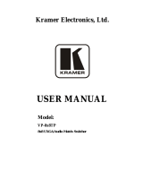 Kramer VP-8X8TP User manual