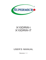 Supermicro X10DRW-iT User manual