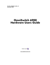 Alcatel-Lucent OS6900-X20-R User guide