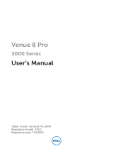 Dell Venue 8 Pro 3000 series User manual