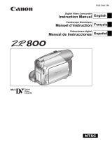Canon ZR800 User manual