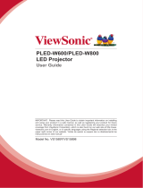 ViewSonic PLED-W600 User manual