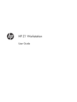 HP Z1 All-in-One Workstation User guide