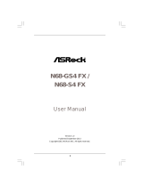 ASROCK N68C-GS4 FX User manual