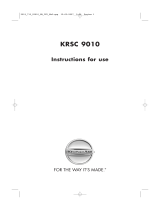 KitchenAid KRSC 9010/I User guide