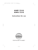 KitchenAid KHPS 7510/I User guide