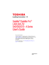 Toshiba L50-AST3NX1 User manual
