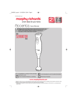 Morphy Richards 402007 PF Accents Hand Blender with Serrator Blade Cre Owner's manual