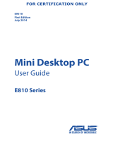 Asus E810 User manual