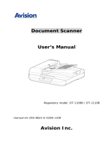 Avision AV5400 User manual