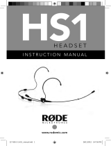 Rode HS1-B User manual