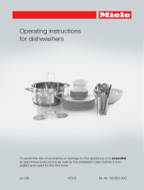 Miele G 4925 XXL Operating instructions