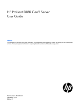 Hewlett Packard Enterprise DL80 G9 User guide