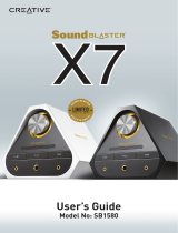 Creative Labs Sound Blaster X7 User manual