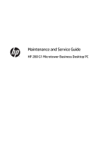 HP 280 G1 ST Business User guide