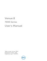 Dell Venue 8 7000 Series User manual